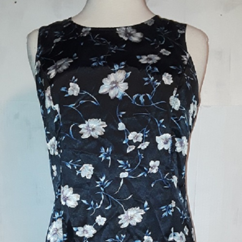 DBY Ltd. Womens Dress Blue Floral Size 8